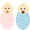 Twin Babies Clip Art